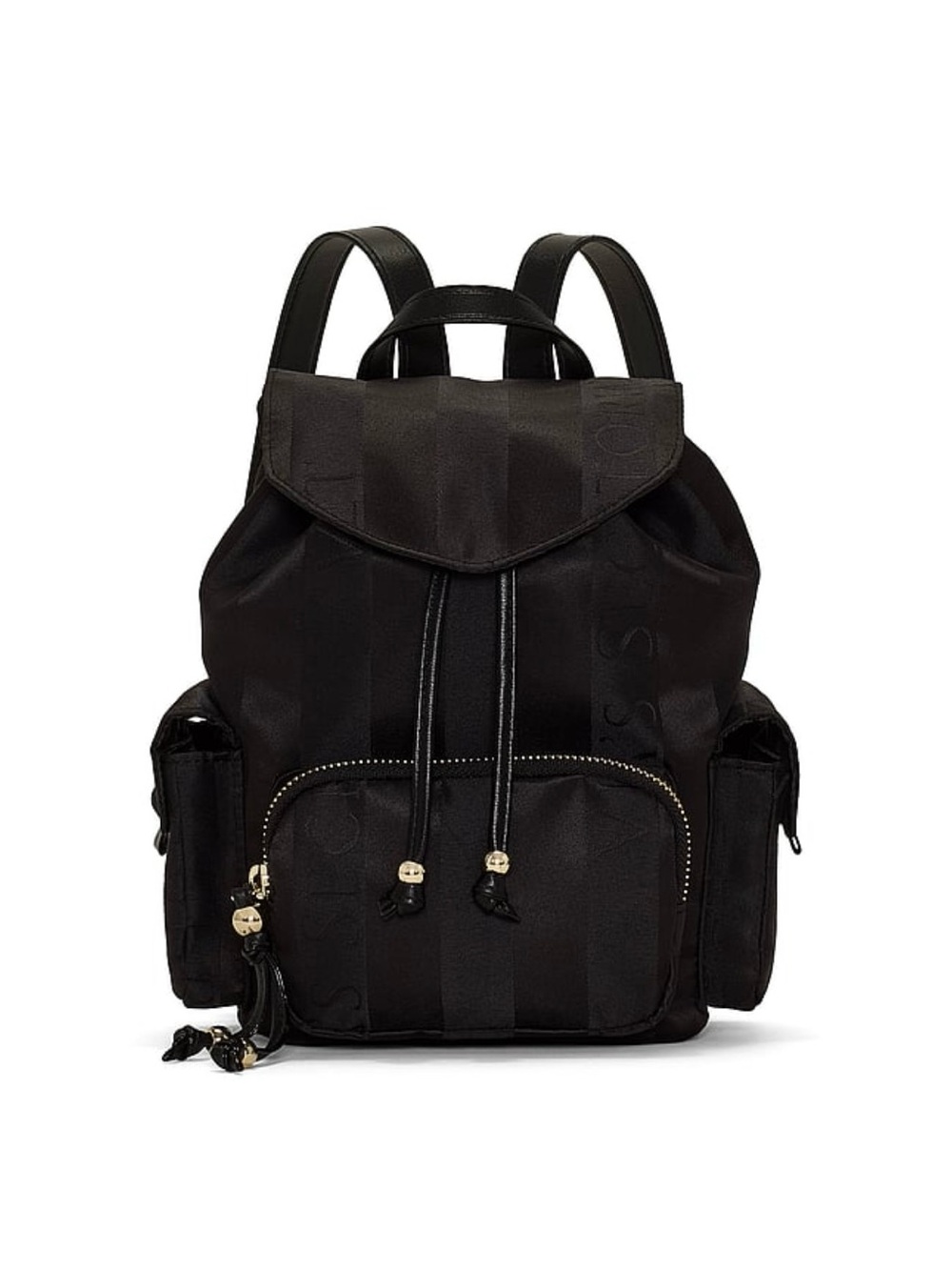 New Black Victoria’s Secret Mini Backpack Purse Heritage Striped Bag SOLD OUT